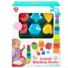 Blocchi Impilabili PlayGo 16 Pezzi 4 Unità 10,5 x 9 x 10,5 cm