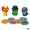 Personaggi d'Azione Eolo Super Masked 3 x 4,5 x 3,5 cm (12 Unità)