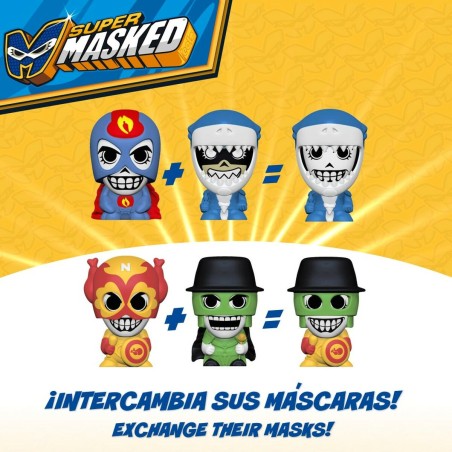 Personaggi d'Azione Eolo Super Masked 3 x 4,5 x 3,5 cm (12 Unità)