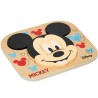 Puzzle di Legno per Bambini Disney Mickey Mouse + 12 Mesi 6 Pezzi (12 Unità)