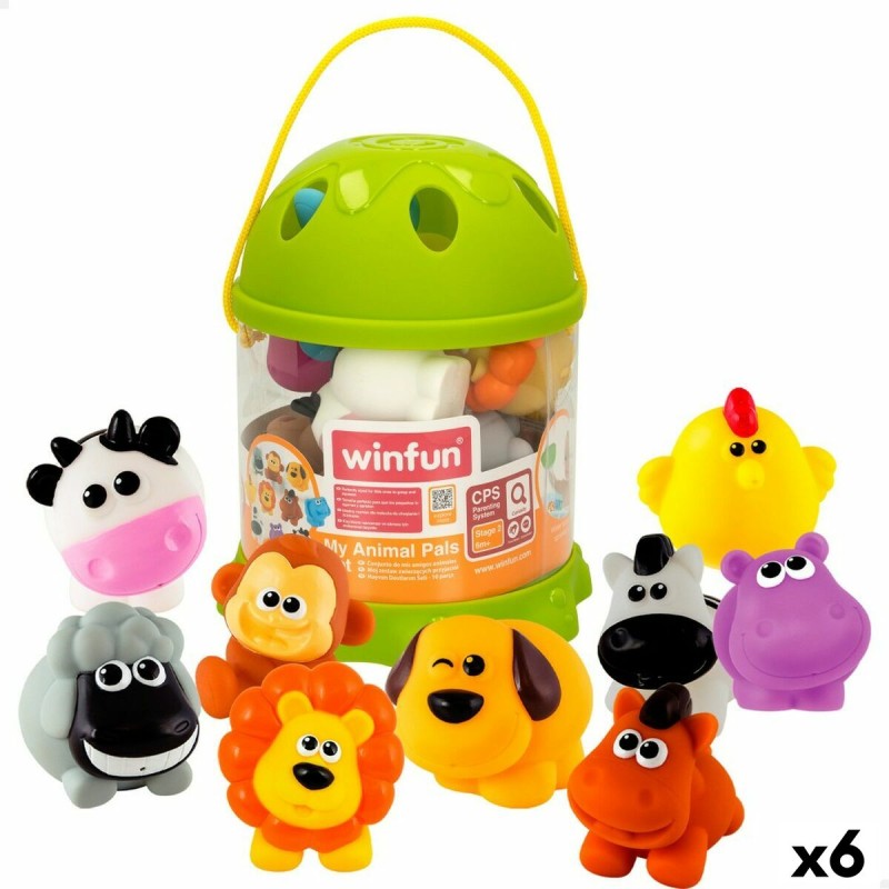 Set Animali della Fattoria Winfun Plastica 10 Pezzi 6 x 5,5 x 5 cm (6 Unità) Set Animali della Fattoria Winfun Plastica 10 Pezzi 6 x 5,5 x 5 cm (6 Unità)