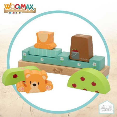 Gioco di Costruzioni con Blocchi Woomax 8 Pezzi (6 Unità)