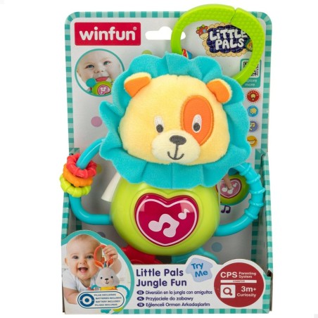 Peluche con Sonagli Winfun 14 x 19 x 6,5 cm (6 Unità)