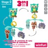 Carrillon Culla Winfun Bosco 3 in 1 31,5 x 42 x 24,5 cm Plastica (4 Unità)