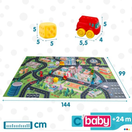 Tappeto da gioco Colorbaby Città Plastica (2 Unità)