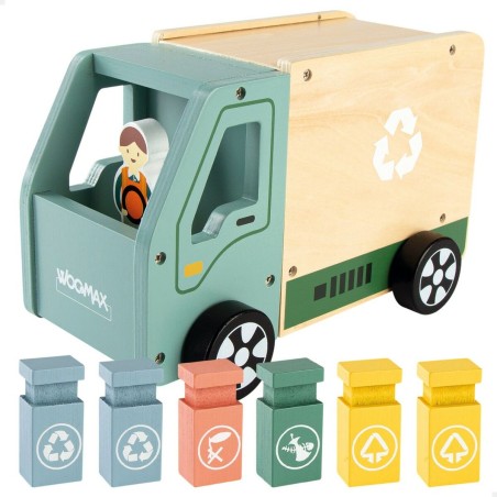 Camion della Spazzatura Woomax Giocattolo 8 Pezzi 24 x 15 x 13,5 cm (4 Unità)