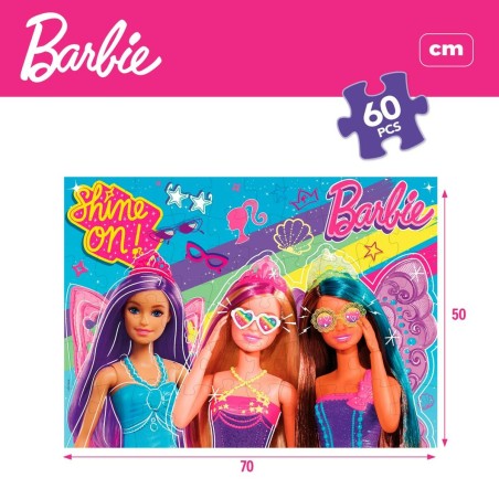 Puzzle Barbie MaxiFloor 60 Pezzi 70 x 1,5 x 50 cm