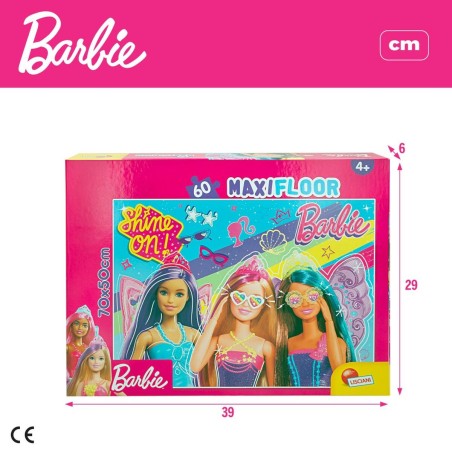 Puzzle Barbie MaxiFloor 60 Pezzi 70 x 1,5 x 50 cm