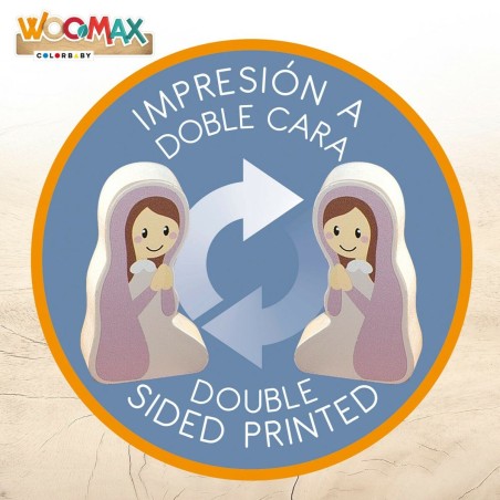 Presepe di Natale Woomax 24,5 x 20,5 x 24,5 cm (15 Pezzi) (6 Unità)