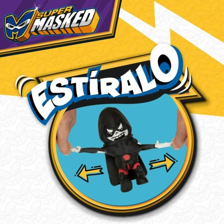 Personaggi d'Azione Eolo Super Masked Whisper 11,5 x 15,5 x 6,5 cm Elastico (12 Unità)