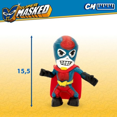 Personaggi d'Azione Eolo Super Masked Pepper Man 14 x 15,5 x 5,5 cm Elastico (12 Unità)