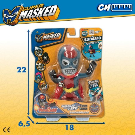 Personaggi d'Azione Eolo Super Masked Pepper Man 14 x 15,5 x 5,5 cm Elastico (12 Unità)