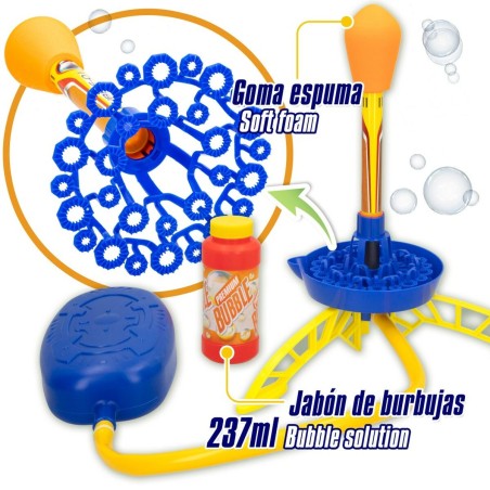 Gioco di Bolle di Sapone Razzo 237 ml 90 x 32 x 31 cm (4 Unità)