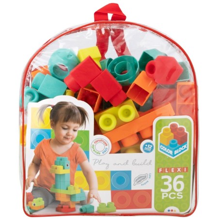 Set di Costruzioni Color Block Busta 36 Pezzi (6 Unità)