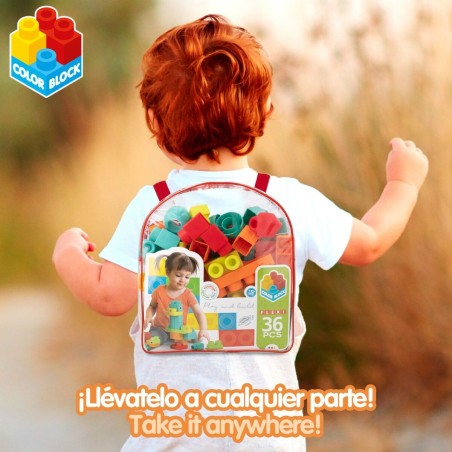 Set di Costruzioni Color Block Busta 36 Pezzi (6 Unità)