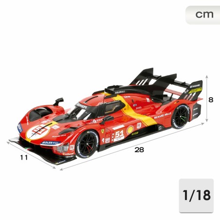 Macchina Bburago Ferrari Racing 499 LMH 51 1:18