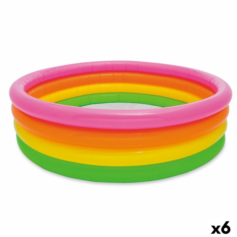 Piscina Gonfiabile per Bambini Intex Sunset Anelli 780 L 168 x 46 x 168 cm (6 Unità) Piscina Gonfiabile per Bambini Intex Sunset Anelli 780 L 168 x 46 x 168 cm (6 Unità)