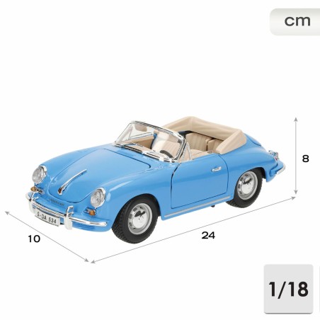 Macchina Bburago GT-Porsche 356B Cabriolet (1961)