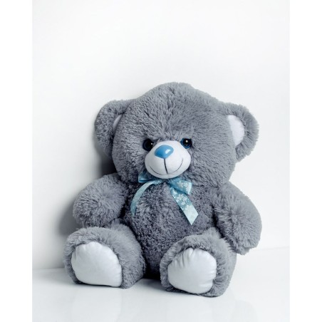 Orsetto di Peluche GO GIFT TOMMY 65 GR Grigio Stoffa 65 cm