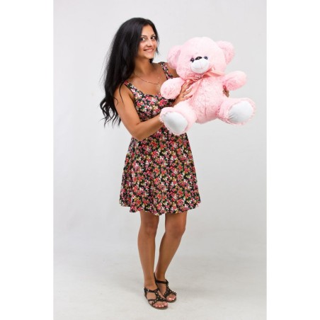 Orsetto di Peluche GO GIFT TOMMY 65 PK Rosa Stoffa 65 cm