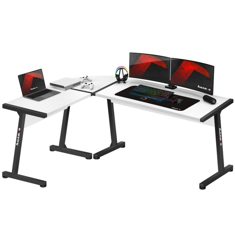 Scrivania Huzaro HZ-Hero 6.0 Bianco Acciaio Fibra di carbonio 178 x 4 x 112 cm Scrivania Huzaro HZ-Hero 6.0 Bianco Acciaio Fibra di carbonio 178 x 4 x 112 cm