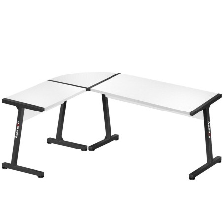 Scrivania Huzaro HZ-Hero 6.0 Bianco Acciaio Fibra di carbonio 178 x 4 x 112 cm