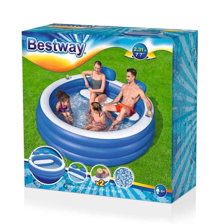 Bestway Piscina Gonfiabile Familiare 231x219x79 +6 Anni Giardino 54422