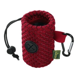 Dispenser di Buste per Animali Domestici Hunter Rosso Portaborse Rete