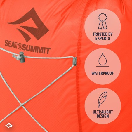 Zaino da montagna Sea to Summit Ultra-Sil Dry Day Pack Grigio Argentato 22 L