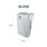 Zaino da montagna Sea to Summit Ultra-Sil Dry Day Pack Grigio Argentato 22 L