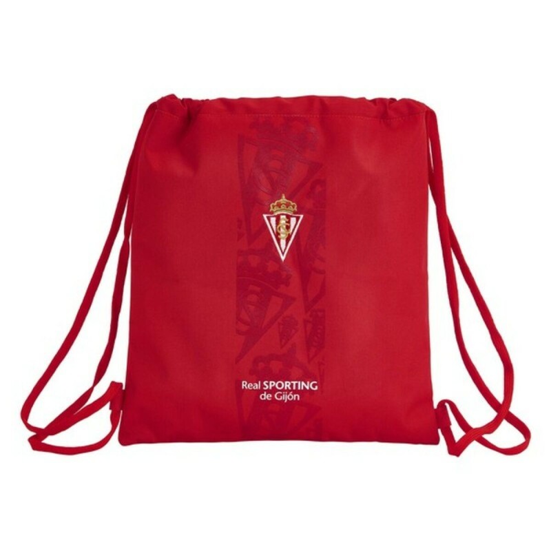 Zainetto con Cordini Real Sporting de Gijón Rosso 35 x 40 cm Zainetto con Cordini Real Sporting de Gijón Rosso 35 x 40 cm