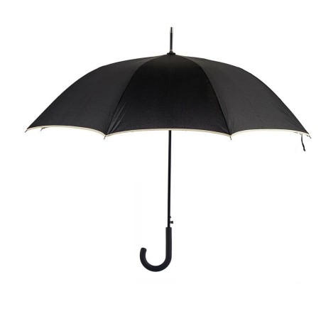 Ombrelli Nero Crema Metallo Fibra 95 x 95 x 86 cm (12 Unità)