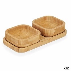 Set da Aperitivo Kinvara CN-KT225030 Marrone Bambù 23 x 4,5 x 11 cm (12 Unità)