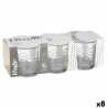 Set di Bicchieri Vivalto 79065 Trasparente Vetro Onde 265 ml (8 Unità)