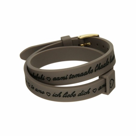 Bracciale Donna il mezzometro I LOVE YOU GOLD - BRACCIALE IN SILICONE/SILICONE BRACELET
