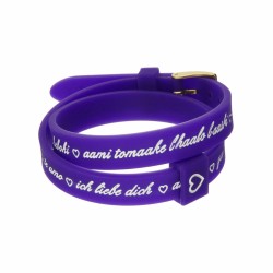 Bracciale Donna il mezzometro I LOVE YOU GOLD - BRACCIALE IN SILICONE/SILICONE BRACELET