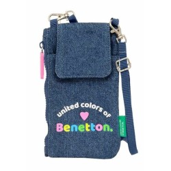 Borsa per Cellulare Benetton Denim Azzurro 10 x 19 cm
