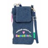 Borsa per Cellulare Benetton Denim Azzurro 10 x 19 cm