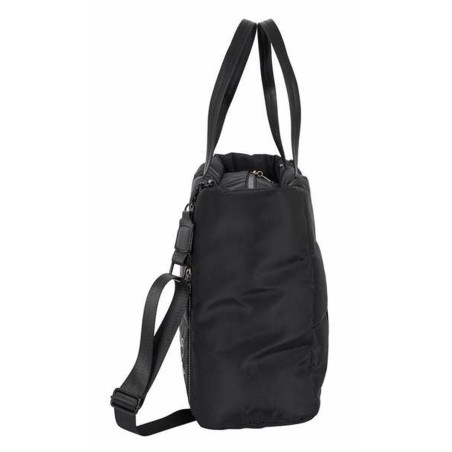 Borsa con tasca per laptop Mickey Mouse Teen Mood Nero 40 x 31 x 17 cm Trapunta