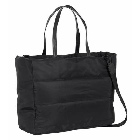 Borsa con tasca per laptop Mickey Mouse Teen Mood Nero 40 x 31 x 17 cm Trapunta