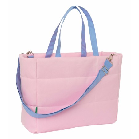 Borsa con tasca per laptop Benetton Rosa 40 x 31 x 17 cm