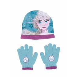 Berretto e Guanti Frozen Memories Azzurro Bianco 51-54 cm