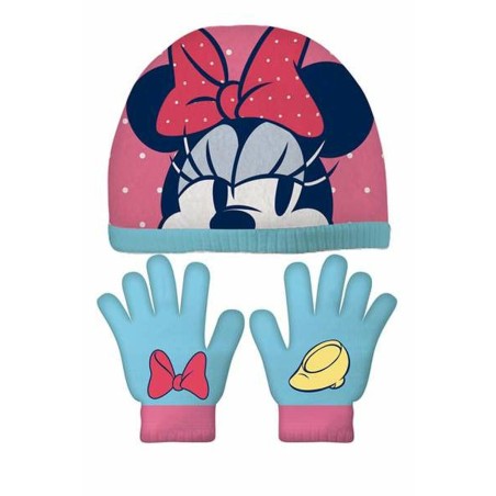 Berretto e Guanti Minnie Mouse Lucky Rosa 51-54 cm