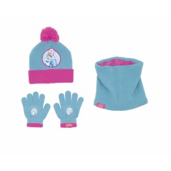 Cappello, Guanti e Scaldacollo Frozen Memories Azzurro Bianco 48-51 cm