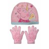 Berretto e Guanti Peppa Pig Cosy Corner Rosa Azzurro Chiaro 48-51 cm