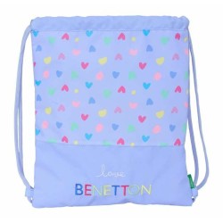 Zainetto con Cordini Benetton Lilla 35 x 40 x 1 cm