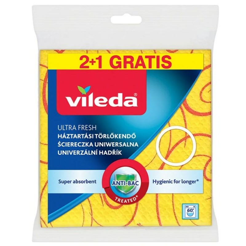 Panno da Cucina Vileda 144826 Giallo (3 Pezzi) Panno da Cucina Vileda 144826 Giallo (3 Pezzi)