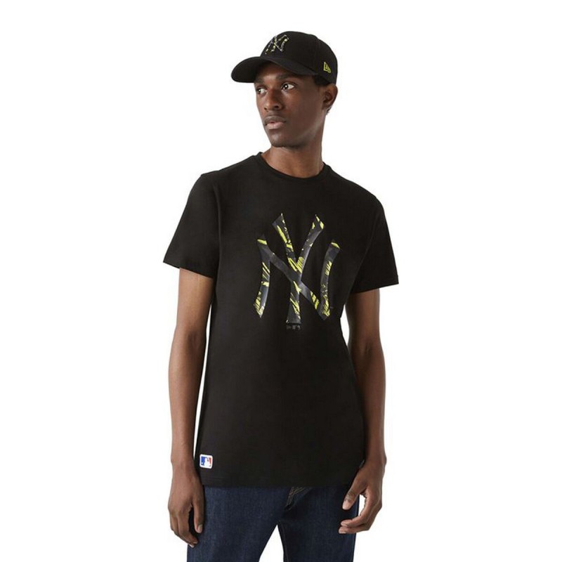Maglia a Maniche Corte Uomo New Era NY Yankees MLB Taglia XL Nero Maglia a Maniche Corte Uomo New Era NY Yankees MLB Taglia XL Nero