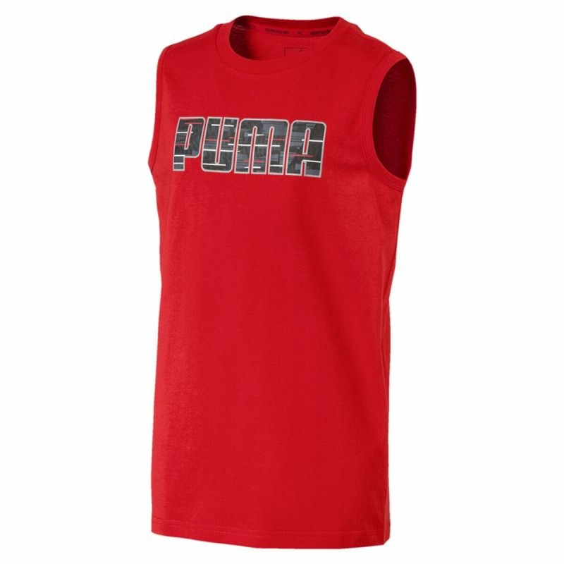 Maglia a Maniche Corte per Bambini Puma Hero SL Tee Rosso Maglia a Maniche Corte per Bambini Puma Hero SL Tee Rosso