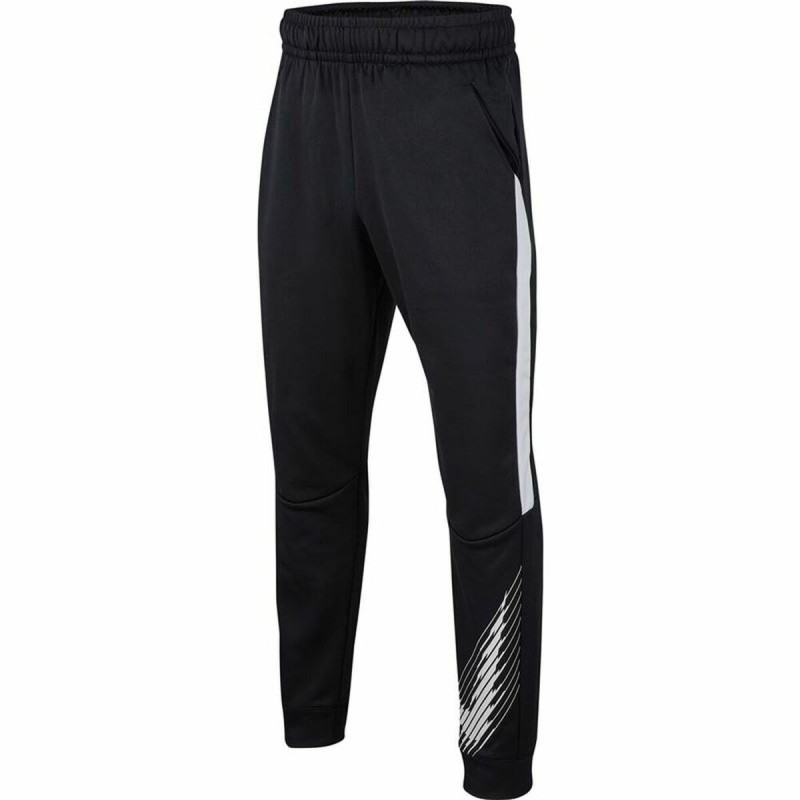 Pantalone di Tuta per Bambini Nike Dri-FIT Therma Nero Bambini Pantalone di Tuta per Bambini Nike Dri-FIT Therma Nero Bambini